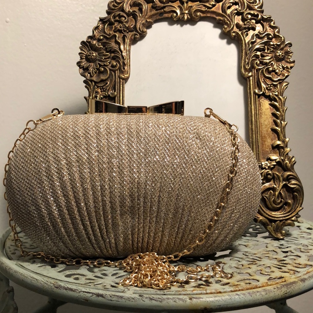 Gold Sparkle Clutch